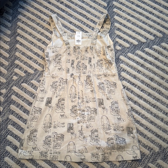 Abercrombie & Fitch Cream Graphic Dress - Picture 7 of 8